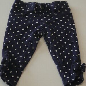 Gymboree blue bow leggings